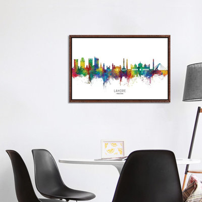 Lahore Pakistan Skyline by Michael Tompsett - Print on Canvas