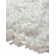 Tapis blanc en coton fait main poils longs Zalewski