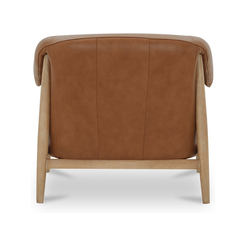 Stellan Accent Chair Tan Leather, Tan