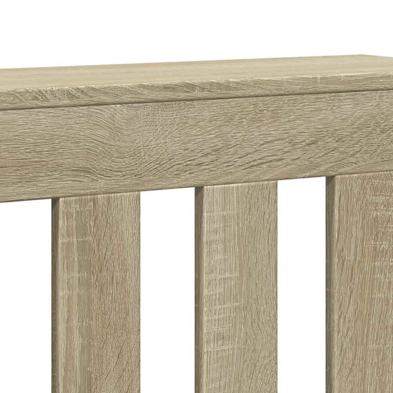 Extra Large Radiator Cover, Sonoma Oak, 205 x 21.5 x 83.5 cm, Vertical Slats