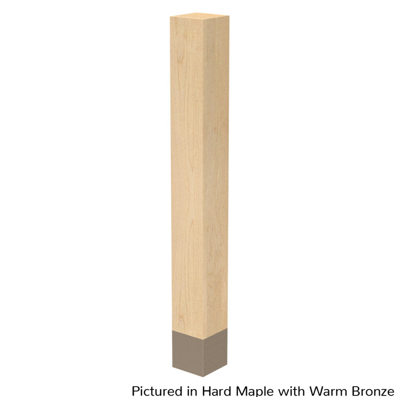Hakan Table Leg, Warm Bronze, 35.25" H x 4" W x 4" D