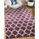 Tapis à motif géométrique mauve Cara-Leigh