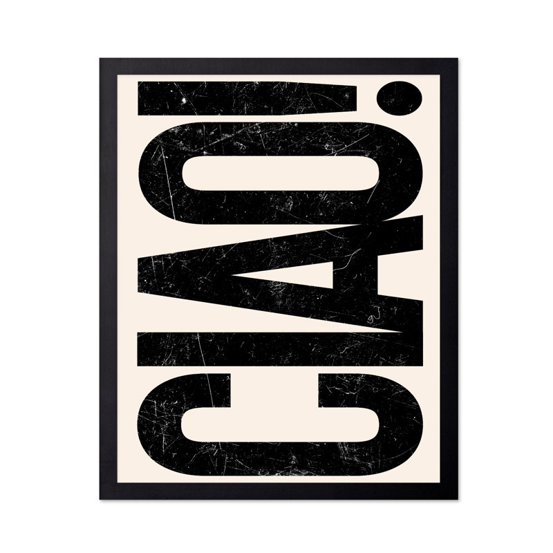 Ciao No3, Unframed, Poster, 12"H x 16"W