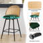 66 cm H Swivel Upholstered Bar Stool & Counter Stool with Metal Legs (set of 2 & set of 4)-2033917736-2033917739