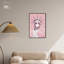 Statue de Glam, art mural rose sur toile par Art Remedy-107430895-107430901