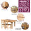 4 - Person Extendable Solid Oak Dining Set