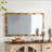 Gold Bamboo-Style Rectangular Wall Mirror