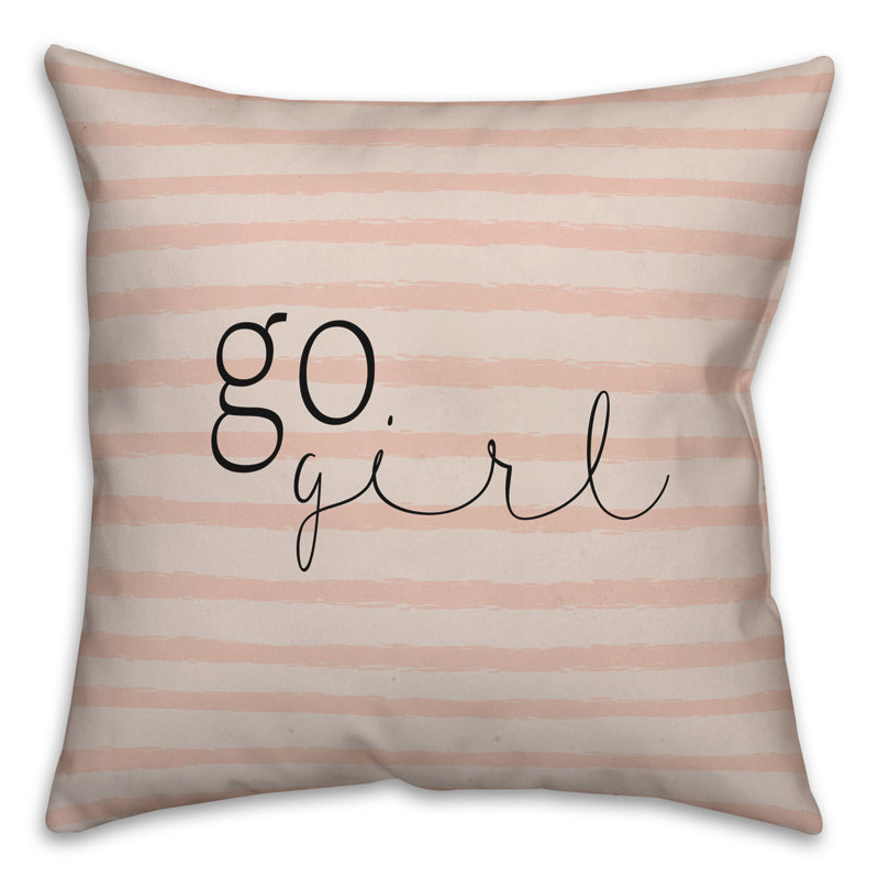 Striped Square Throw Cushion