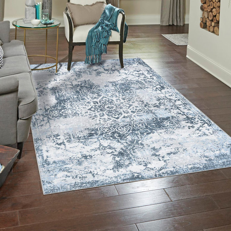 Massie Floral Indoor Rug, Rectangle 4'1" x 6'1"