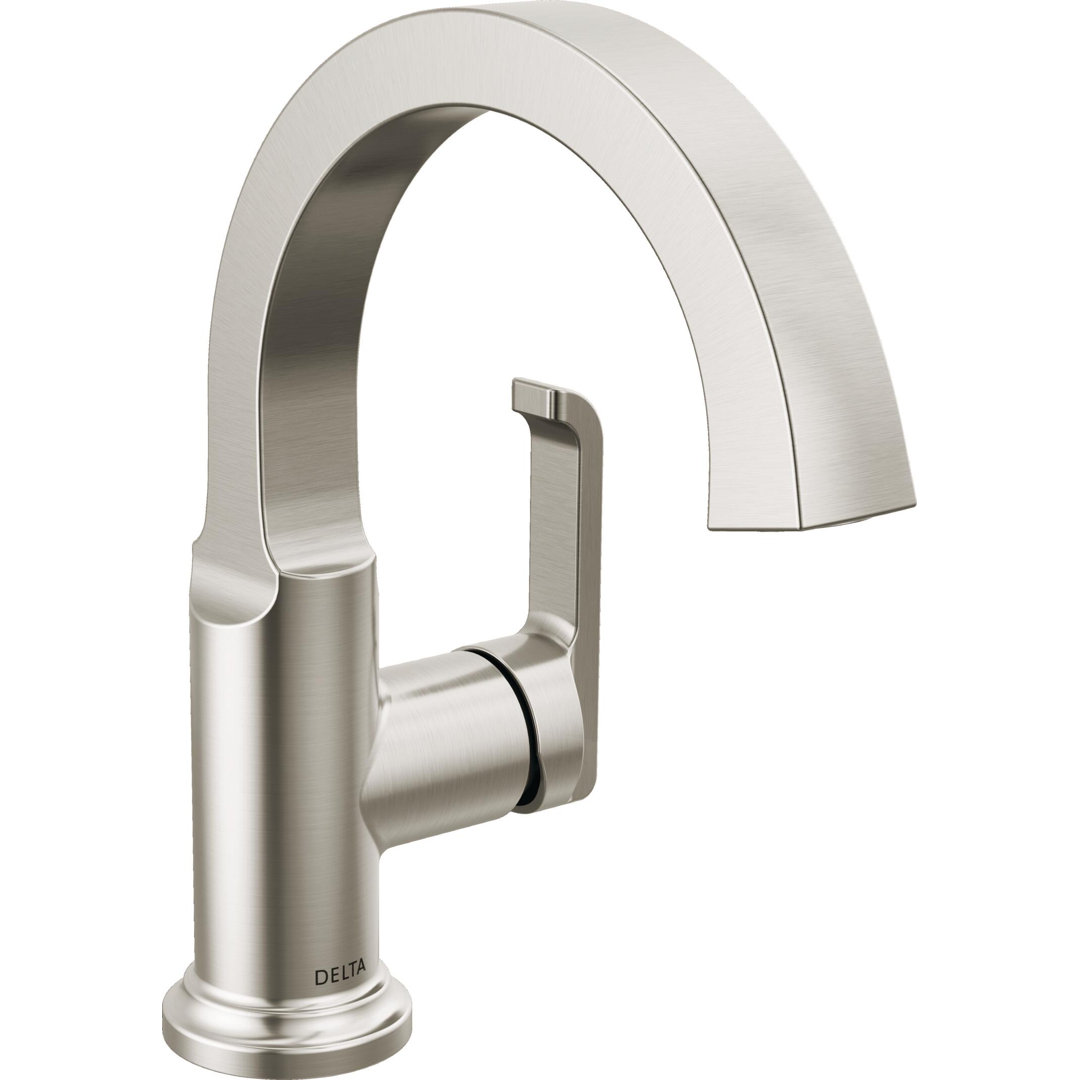 Tetra Single Hole Bathroom Faucet, Single Handle Bathroom Sink Faucet with Drain Assembly Delta