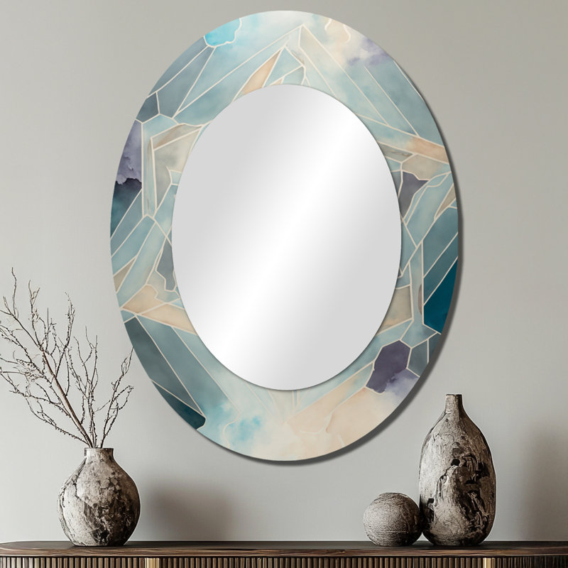 Décoration murale ovale beige, 40 po x 30 po