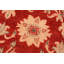 Tapis floral rouille / brun clair en laine noué à la main 6 pi x 8 pi 1 po Broadbent
