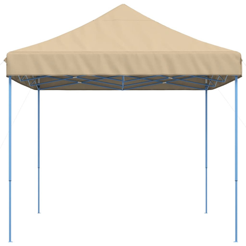 Vidaxl Foldable Party Tent Pop-Up, Beige, Blue, 315cm H x 440cm W x 292cm D