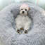 Velvet Bolster Pet Bed