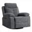 Détente dans le salon: fauteuil coulissant inclinable électrique multifonction en lin gris doux avec pivot de 270 degrés