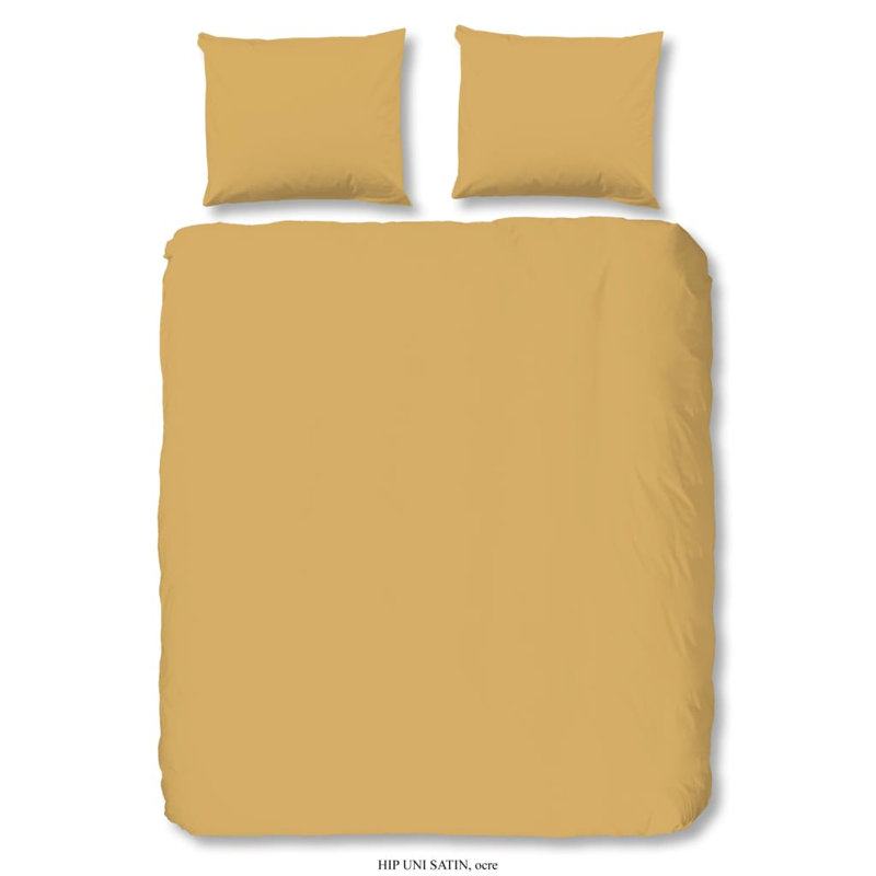 Good Morning Duvet Cover Uni, Yellow, 200 x 220cm Duvet Cover + 2 Pillowcases (60x70)