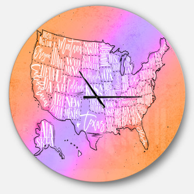 Horloge murale Swigart Farmhouse Designart États-Unis