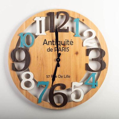 Samella Manufactured Wood Wall Clock