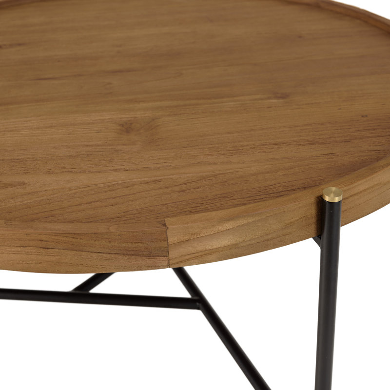 Aalderk Three Leg Coffee Table, 40.5cm H x 76.5cm W x 76.5cm D