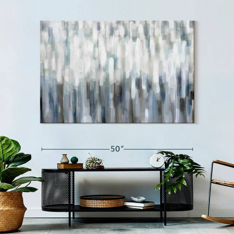 Avery Silver Rain, 34" H x 51" W