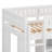 Loft Bed With Storage Cabinet And Chalkboard Panel-634823248