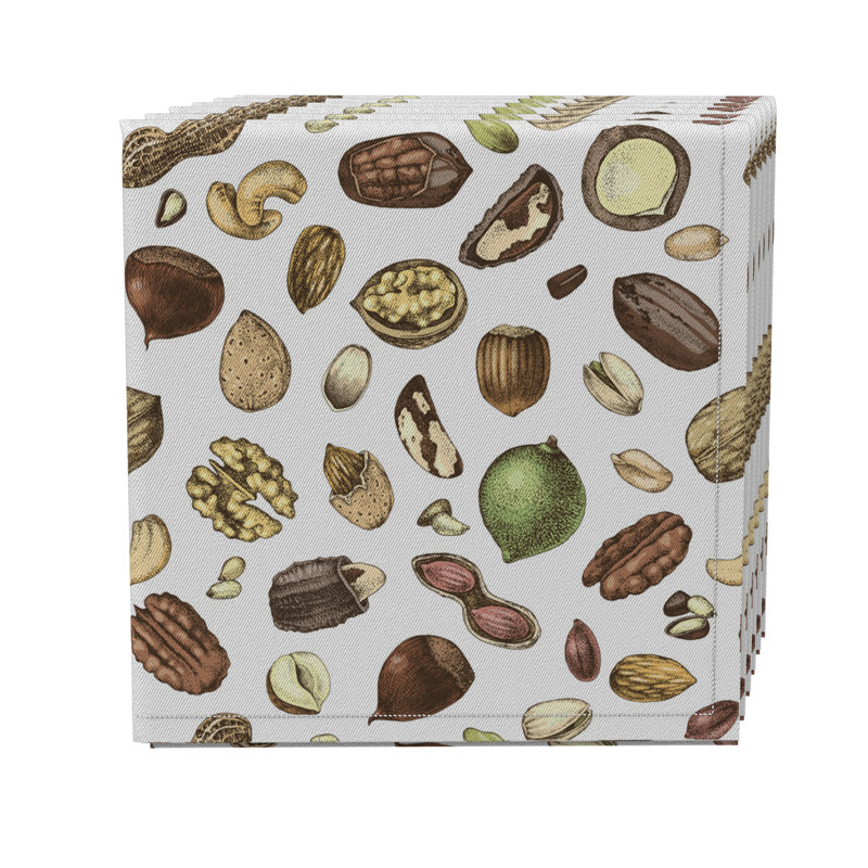 Cotton Twill Abstract Square Napkin