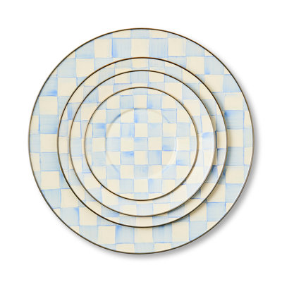 Sky Check Salad/Dessert Plate