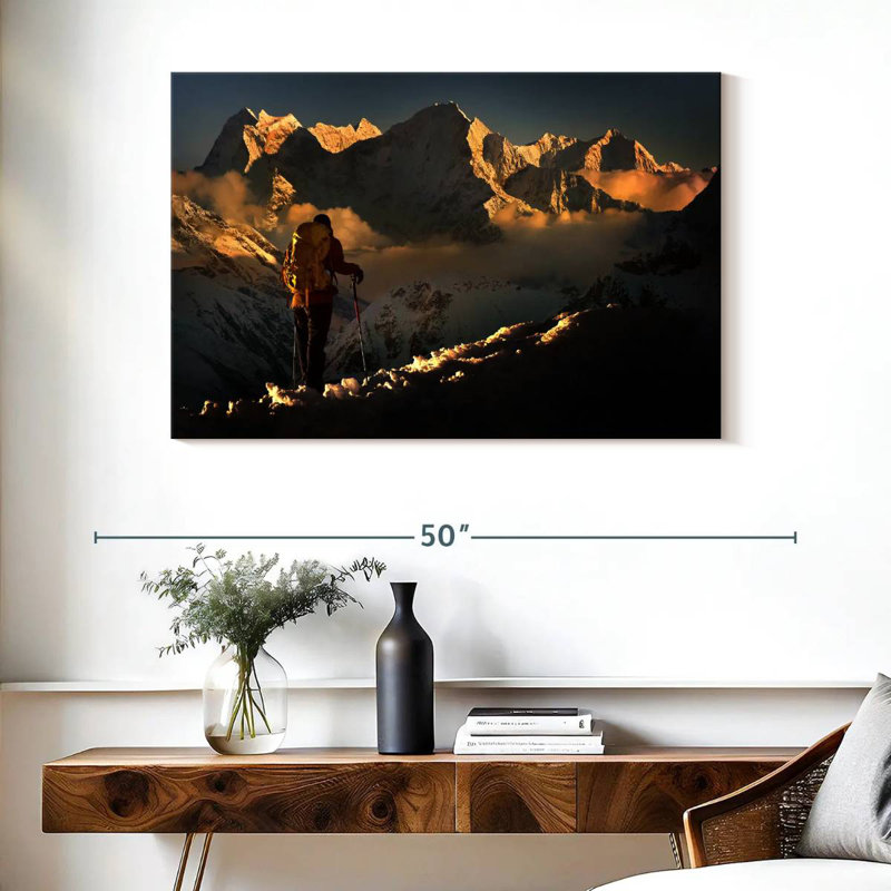 Senne Kangtega Peak Hike, 26" H x 39" W