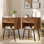 Ensemble de tables de chevet Kempst pour le salon de la chambre à coucher