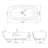 71 Inch Freestanding Solid Surface Soaking Bathtub For Bathroom