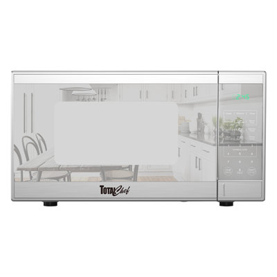 Total Chef Countertop Microwave Oven, 900w, 0.9 Cu Ft, Stainless Steel