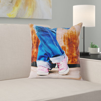 Coussin décoratif pieds