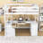 Edmea Kids Twin Loft Bed with Drawers-764585105