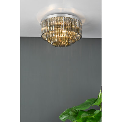 Bartholmey Crystal Flush Mount