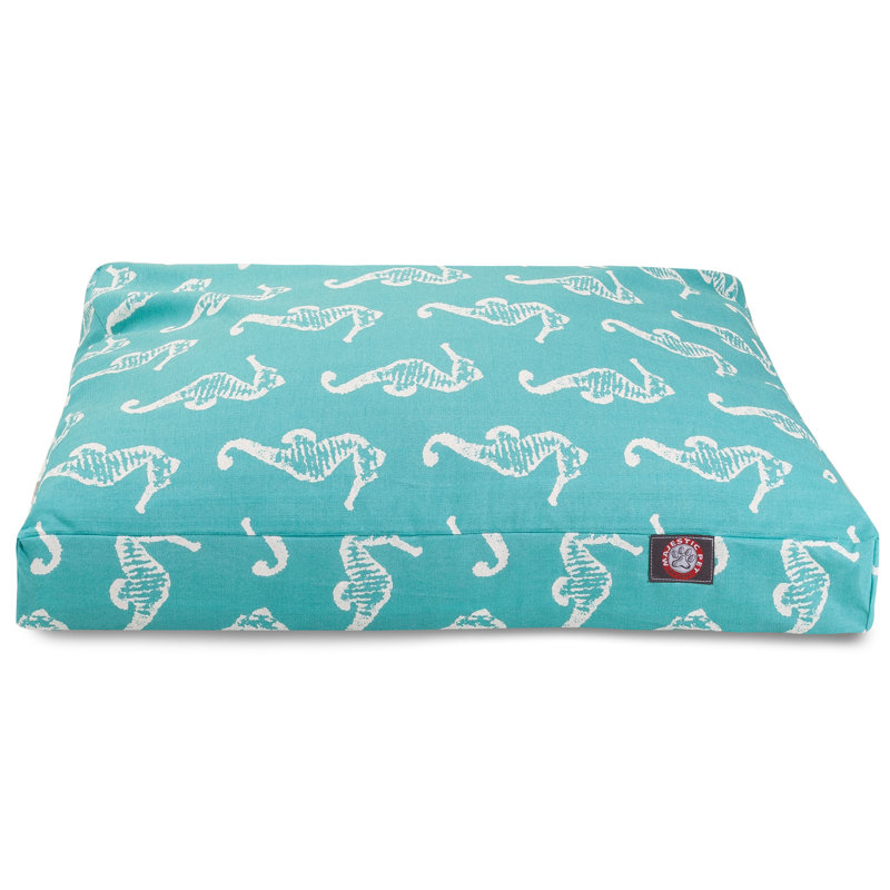 Coussin Sea Sea, Bleu sarcelle, Petit (l 27 po x P 20 po x H 4 po)