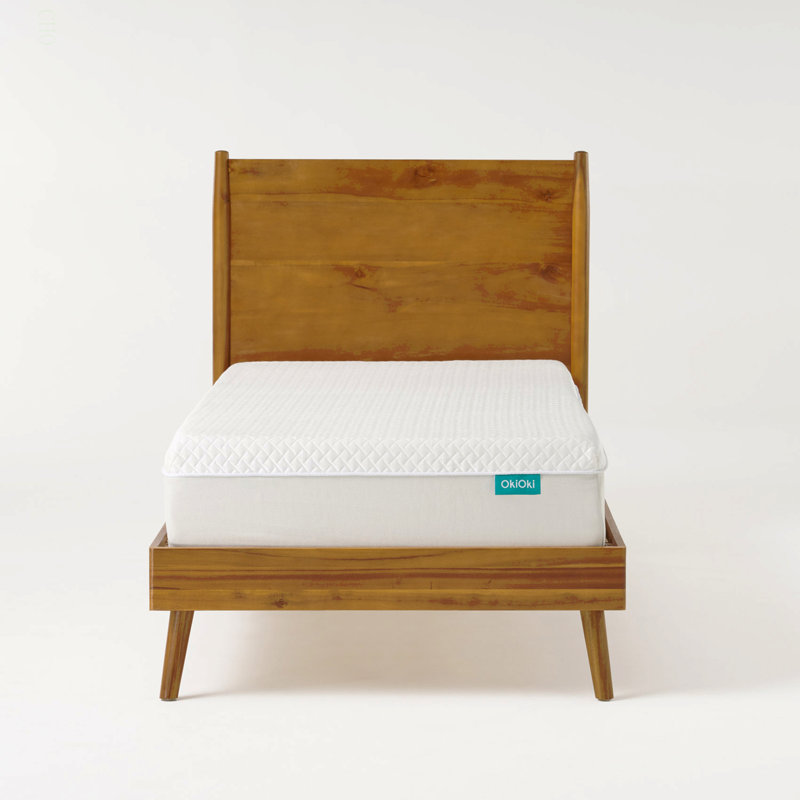 Lit plateforme en bois massif (lit simple), base robuste et installation facile