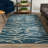 Addison Calabar Transitional Abstract Waves Lagoon 5’ X 7’6" Area Rug-67588001