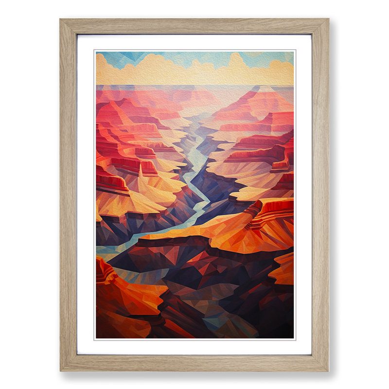 Grand Canyon Geometric - Framed Print