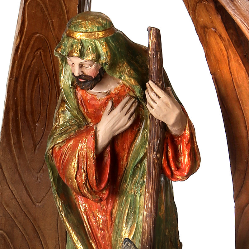Crèche de Noël avec décor décoratif étoile