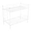 Lit simple superposé au-dessus de métal blanc - construction, largeur de l'ensemble de 13,58 po dans le système de soutien, maximise l'utilisation de l'espace-379901904-379901909
