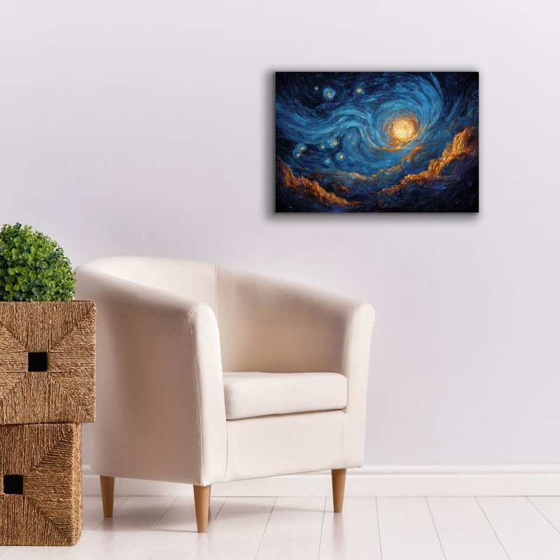  «Cosmic Starry Night» par Ann Klee, art mural sur toile, 26 po x 18 po, H 18 po x l 26 po