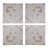 S/4 Distressed Wooden Square Wall Panels, 17.5X17.5"