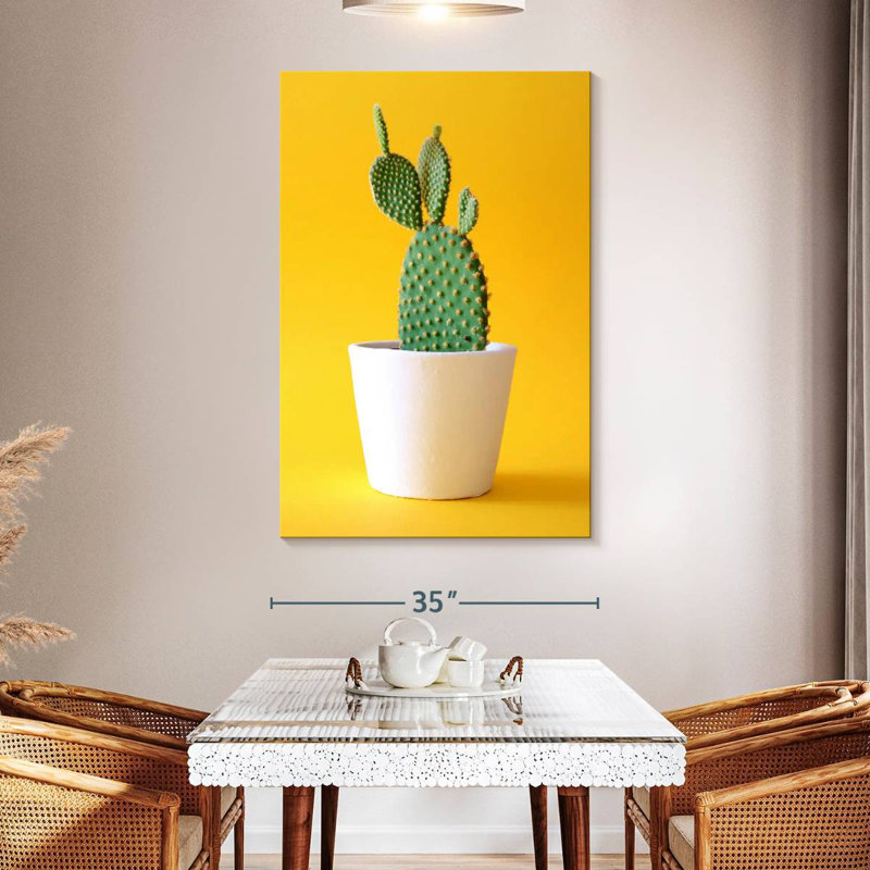 Harnek Potted Prickly Pear Cactus, 51" H x 34" W