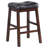 Upholstered Counter Stool with Solid Wood Frame-98169481