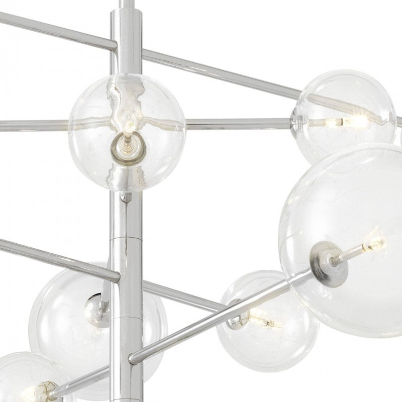 Lustre en fer et laiton, Bronze antique, Fumée, 50 po de largeur x 48 po de hauteur