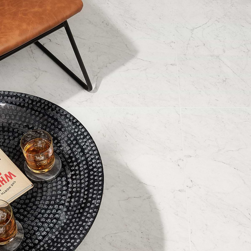 Dreamstone 24X48 Polished Porcelain Tile, Carrara Giola Polished