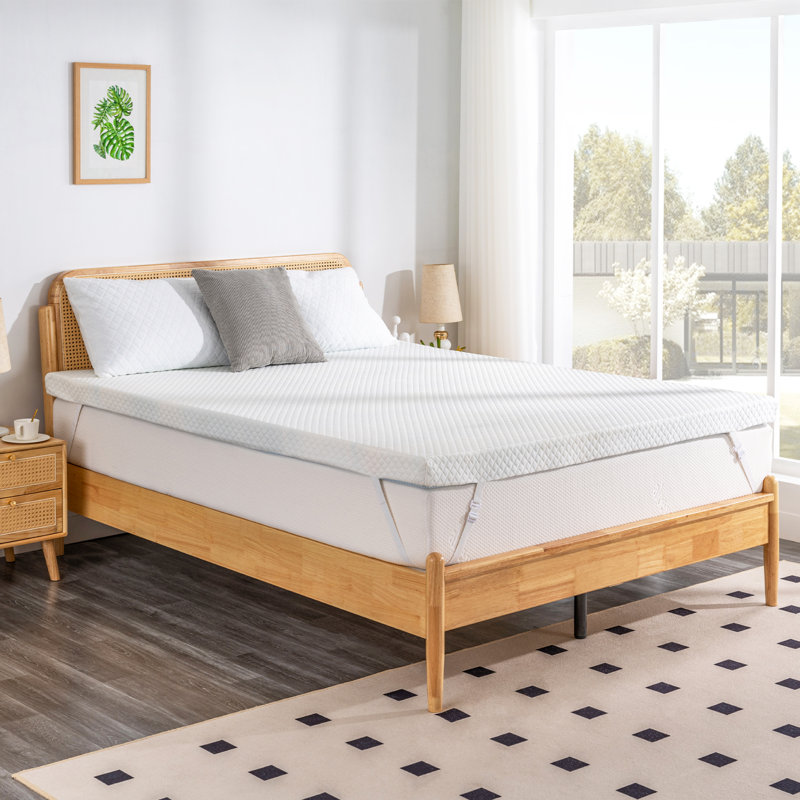 Burgettstown Memory Foam Mattress Topper, Twin XL, 4
