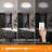 Dimmable Wood LED Flush Mount Ceiling Light, 5CCT 2700K-6000K Modern Round Close To Ceiling Lighting Fixtures, Minimalist White Ceiling Lamp For Bedroom, Kitchen, Hallway, Laundry Room