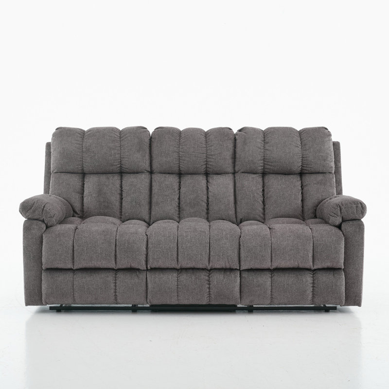 3 Seater Fabric Reclining Sofa