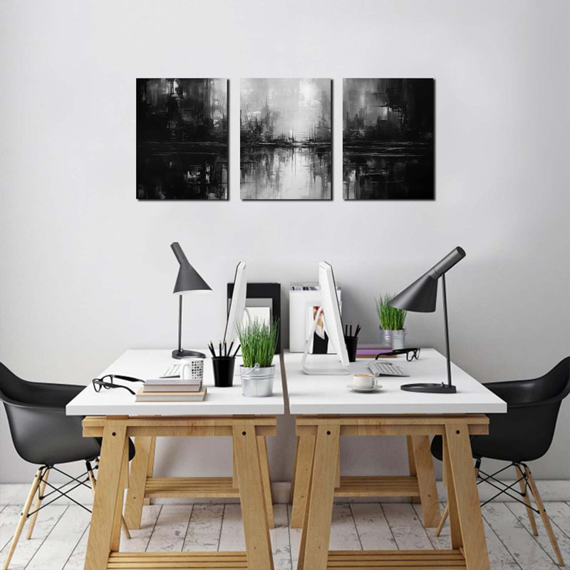 3 Piece Wrapped Canvas Print, 40 cm H x 30 cm W
